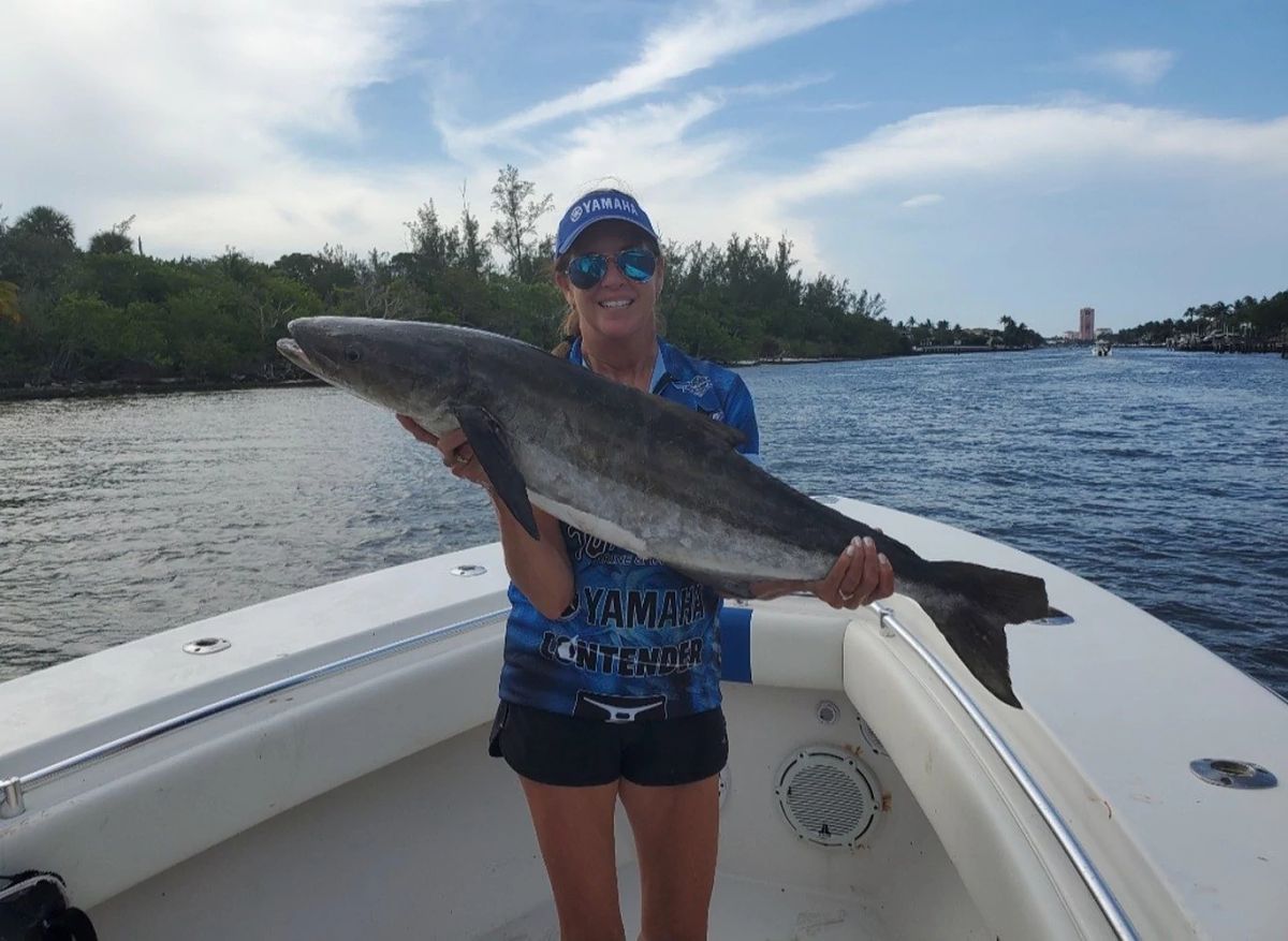 Sherri holding a big fish