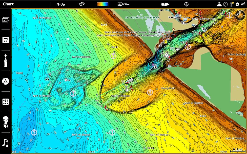 Humminbird CoastMaster imaging map